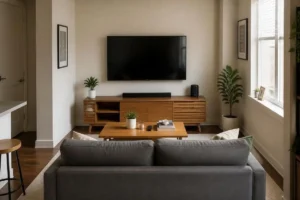 WEB PLUSE | Smart styling, Interior Design and Fashion Blog 5 small living room ideas with tv and sofa in a compact apartment