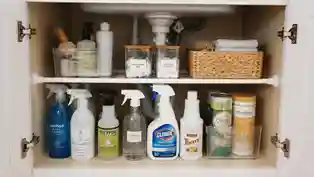 drill-free tension rod kitchen storage for renters