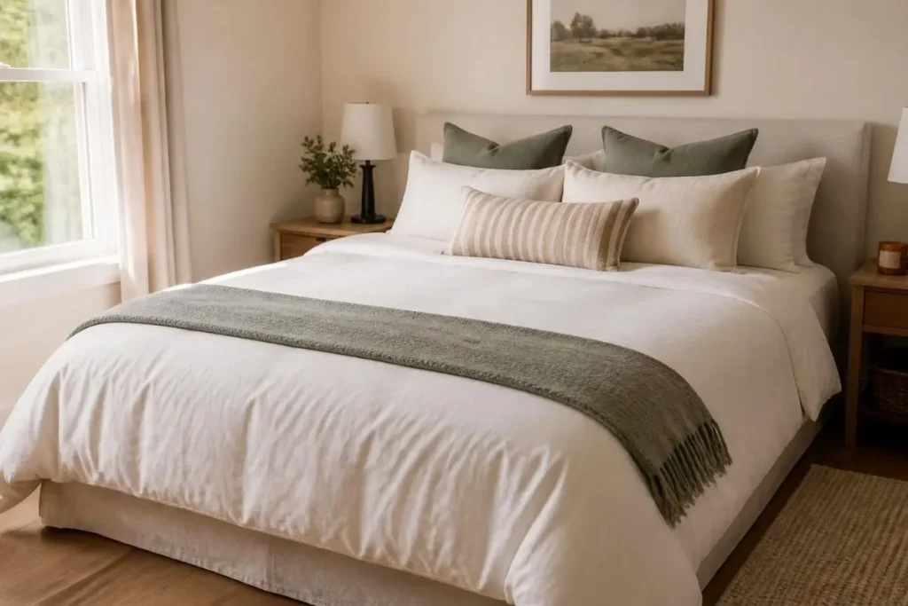 Small Bedroom Decorating Ideas on a Budget 9 Budget bedding and small rug refresh in a small bedroom