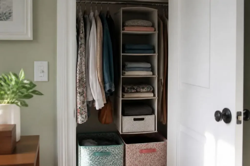 Small Bedroom Decorating Ideas on a Budget 8 Budget closet storage organizer for a small bedroom on a budget