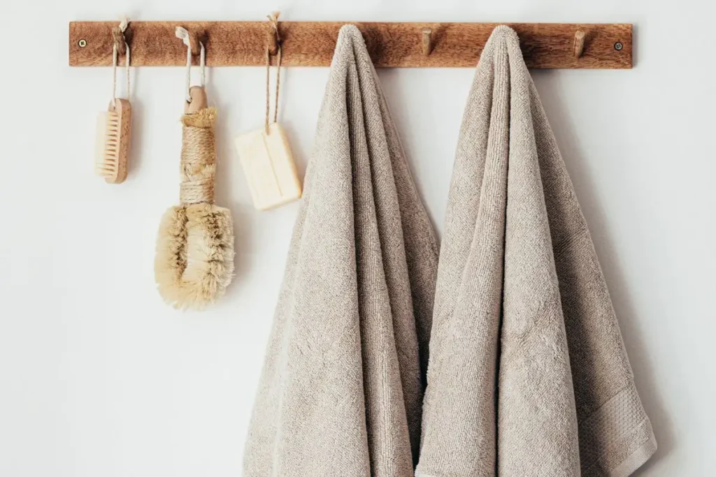 water resistant adhesive hooks in a small bathroom no drilling