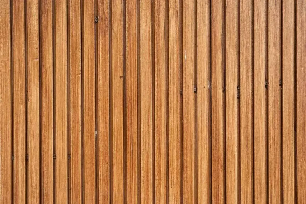 Vertical wood slat accent wall texture for apartment decorating