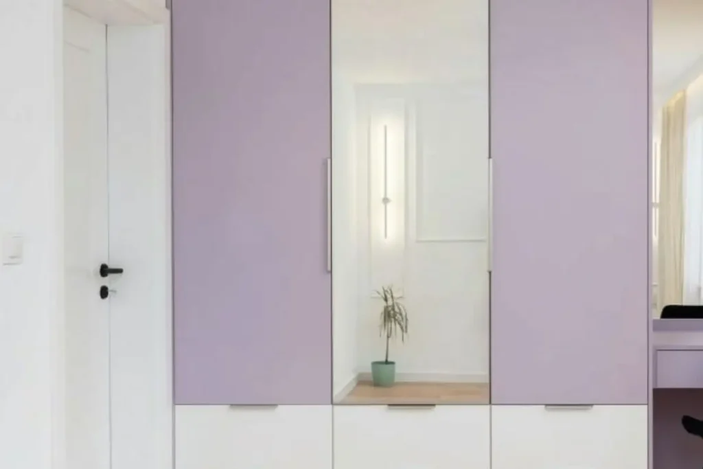 15 best two-colour combinations for a wardrobe in a small bedroom 17 soft lavender and white wardrobe colour combination for small bedroom.