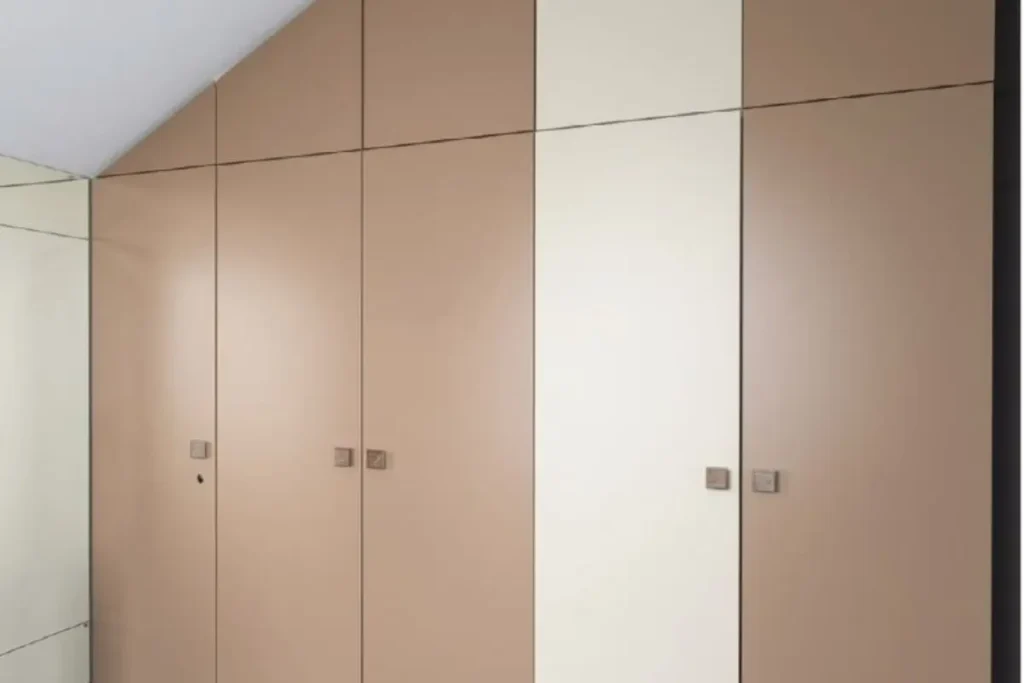 15 best two-colour combinations for a wardrobe in a small bedroom 11 warm taupe and off white two tone wardrobe laminate design for small room.