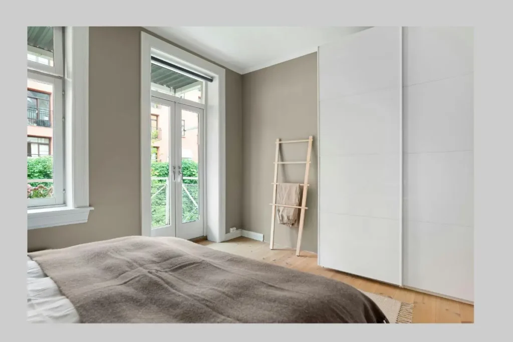 WEB PLUSE | Smart styling, Interior Design, Home decor ideas 1 sliding wardrobe doors installed in small bedroom to save door swing clearance is first common wardrobe design mistakes in small bedrooms