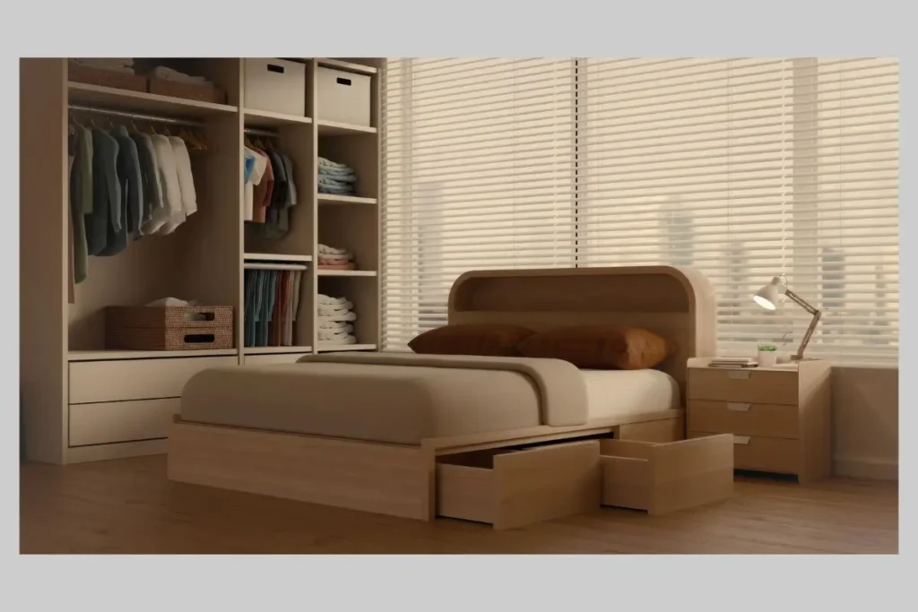 7 common wardrobe design mistakes in small bedrooms 5 small bedroom under bed storage and open clothes rail alternative to bulky wardrobes.