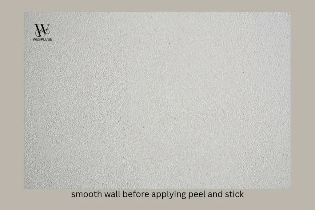 How to Apply peel and stick backsplash on Textured Walls 2 smooth wall surface prepped and cleaned for peel and stick tile backsplash installation.