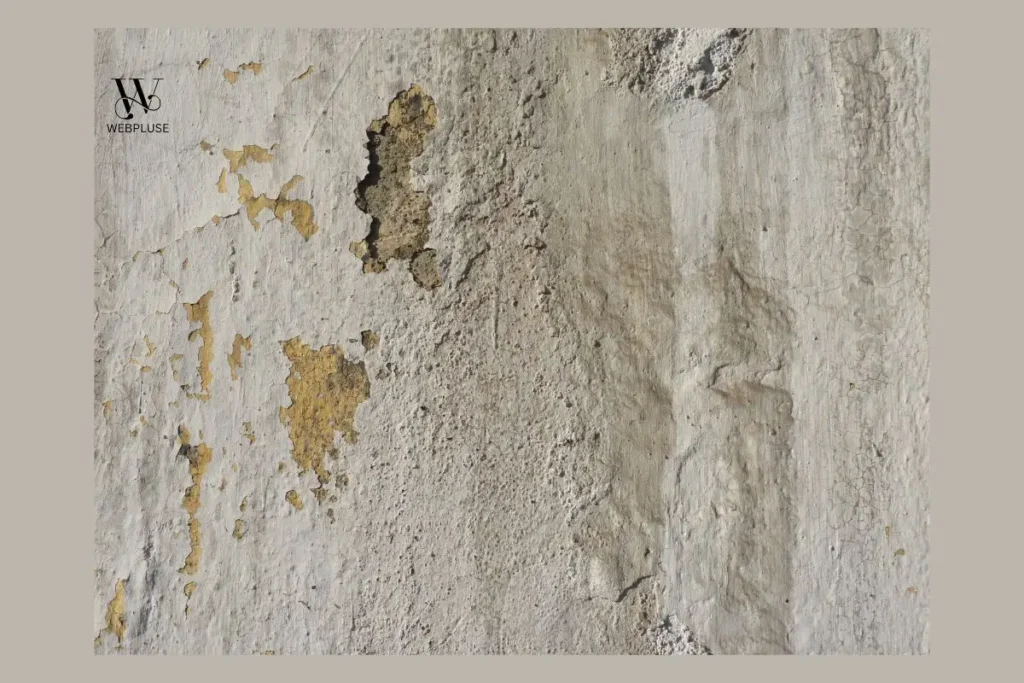 How to Apply peel and stick backsplash on Textured Walls 1 peel and stick backsplash on textured walls showing rough damaged wall surface before preparation.
